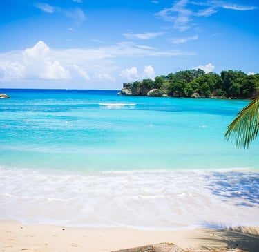 Jamaica Caribbean holiday destination with tropical beaches