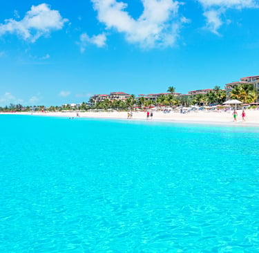 Beautiful travel destinations in Punta Cana with tropical coastlines