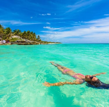 Beautiful holiday destinations in Mexico with ocean views