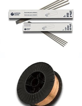 Foto de consumibles para soldadura