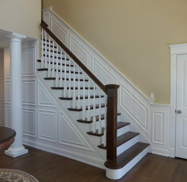 Wainscoting and picture wall frames