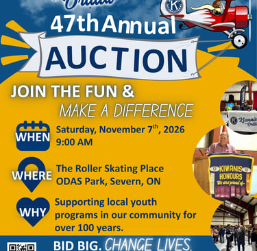 47th Annual Kiwanis Auction taking place Saturday November 7th 2026