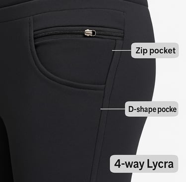 “Swatej Dry Fit Cargo pant for men, lightweight breathable fabric, black color”