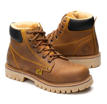 Bota de trabajo sin casco color Miel