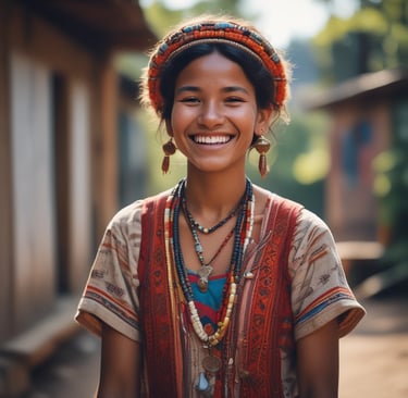woman wearing black crew-neck shirt