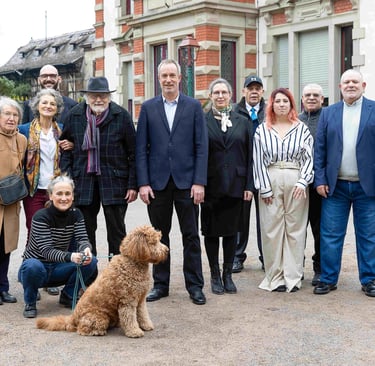 Quartier urbain à taille humaine illustrant un urbanisme apaisé et concerté à Schiltigheim