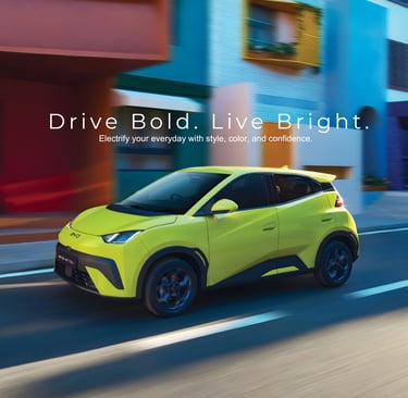 Mobil listrik kecil BYD Atto 1 untuk dalam kota desain sporty dan gesit