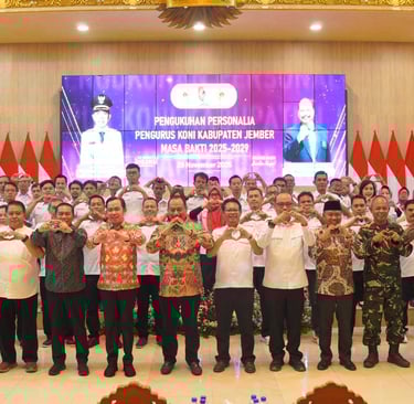 pengukuhan pengurus koni kabupaten jember