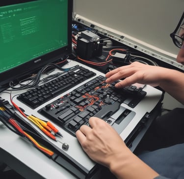AI-powered car diagnostics interface showing real-time data on a sleek dashboard screen.