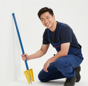 Happy homeowner shaking hands with a technician outside a Ho-Ho-Kus home.