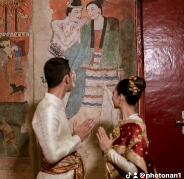 ช่างภาพงานแต่งน่าน-ถ่ายพรีเวดดิ้ง-ชุดไทย-วัดภูมินทร์