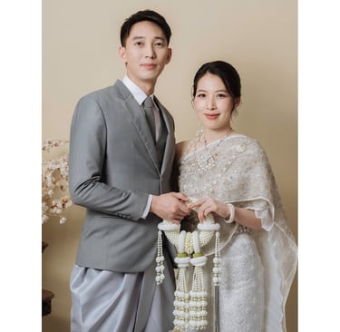 ช่างภาพน่าน ถ่ายพรีเวดดิ้งชุดไทยในสตูดิโอ Photonan