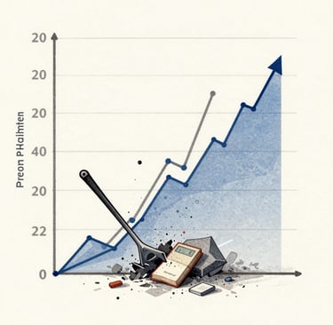 A chart showing inefficiencies