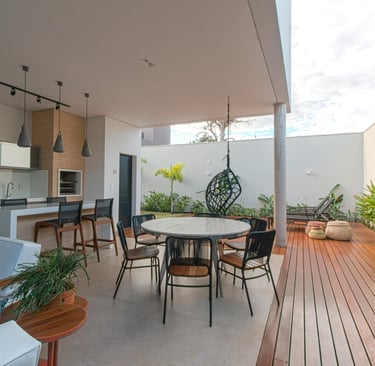 Construção e remodelação de áreas gourmet com acabamentos modernos