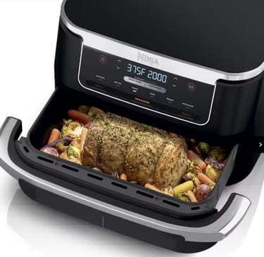 Ninja Foodi FlexBasket air fryer 7 qt MegaZone Ninja FlexBasket air fryer large capacity dual zone