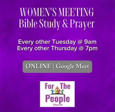 We offer a weekly bible study for women
