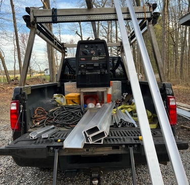 a messy truck bed means the work is gettin' done!