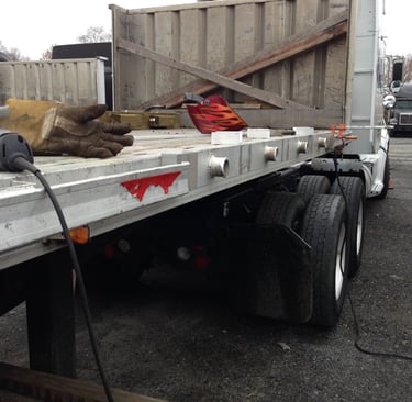 Aluminum trailer, commercial truck, DOT repairs, New Castle, Delaware
