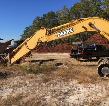 repairing cracked excavator arm, New Jersey