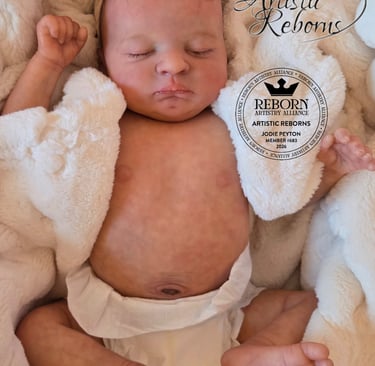 Reborn doll Helena by Priscilla Lopes and hand-painted by Jodie Peyton of ArtisticReborns.com
