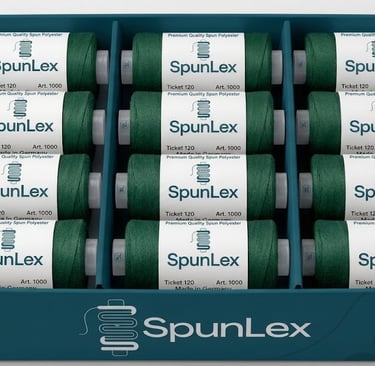 GREEN SPUN POLYESTER THREADS REEL IN INDIA ALL STATE WE SUPPLY IN INDIA