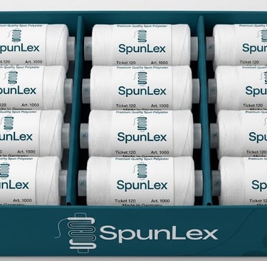 WHITE SPUN POLYESTER THREADS REEL IN INDIA ALL STATE WE SUPPLY IN INDIA