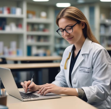 A nurse in a white uniform is tending to a young boy's injured arm in a medical setting. The room contains medical supplies and instruments on a counter in the background, suggesting a traditional clinic or hospital environment. Both figures are focused on the task, creating a scene of care and attention.