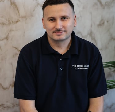 Vio barber at the mane crew