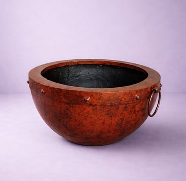 maceta anillada en fibra de vidrio