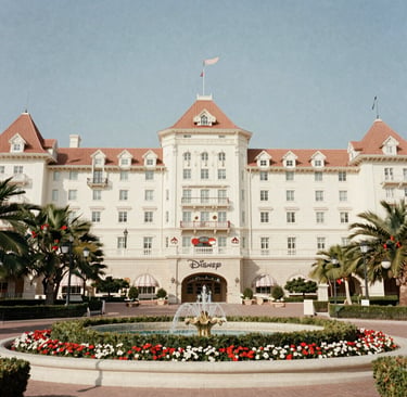 a multi-story building with many balconies
