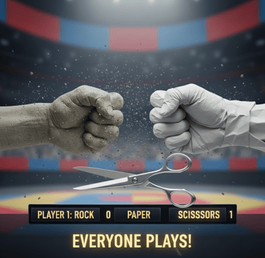 Online win, free games, rockpaperscissors, classic game, two people game