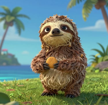 Portrait of a smiling woman with a city skyline in the background.