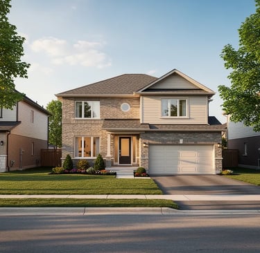 Modern home exterior showcased through real estate photography