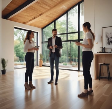 Bright living room with modern inventory