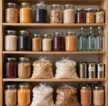 Stacked crates and wooden boards in a cluttered alleyway.