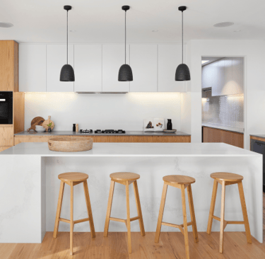 Modern home kitchen interior.