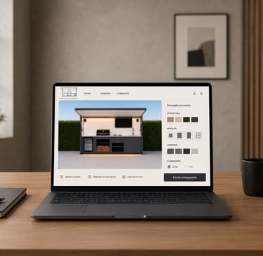 configura tu cocina modular exterior