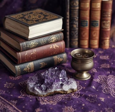 a stack of books and a cup of coffee on a table