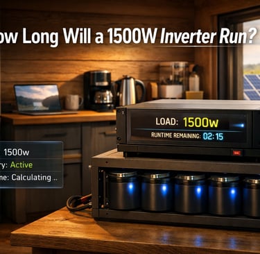 Battery Runtime for 1500W Inverter