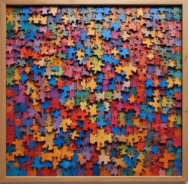 Custom wooden furniture pieces arranged in a stylish apartment setting.