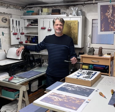 photographie portrait d'artiste en atelier ©ERIC DURANT