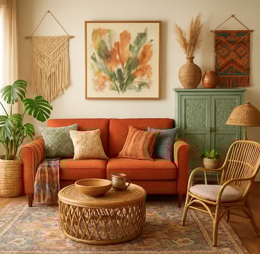 Creative DIY wall art made from reclaimed wood and paint.