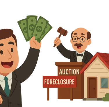 A real estate investor used a title search to research an investment property before auction 