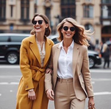 A client and Cybele Zanin discussing style choices in a cozy, inviting consultation space.