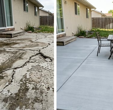 Before and After — Professional Concrete Repair in West Valley City, UT