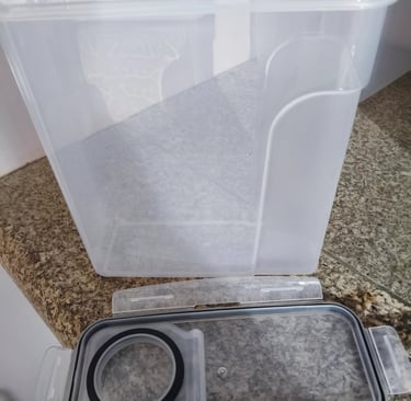 Caixa plástica para guardar bobines de filamento 3D