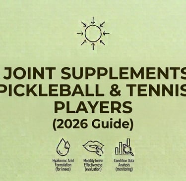 Best Joint Supplements for Pickleball & Tennis Players