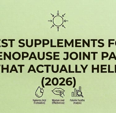 Best Supplements for Menopause Joint Pain What Actually Helps (2026)