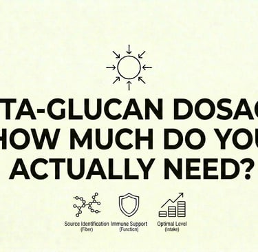 Beta-Glucan Dosage