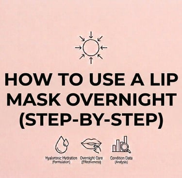 How to Use a Lip Mask Overnight (Step-by-Step)